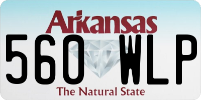 AR license plate 560WLP