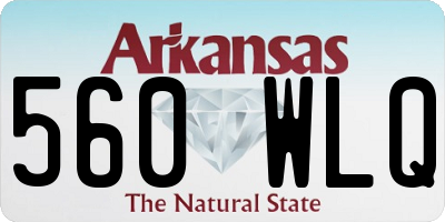 AR license plate 560WLQ