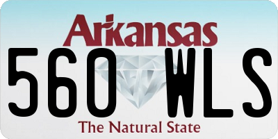 AR license plate 560WLS