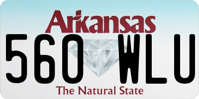 AR license plate 560WLU
