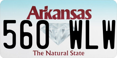 AR license plate 560WLW