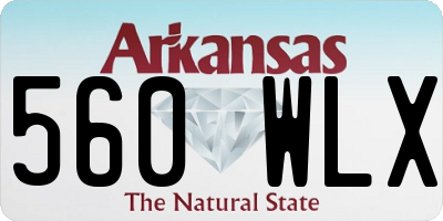 AR license plate 560WLX