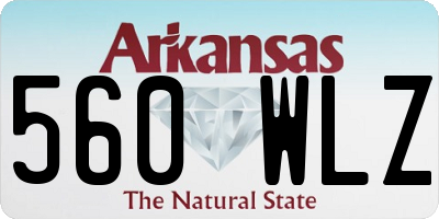 AR license plate 560WLZ