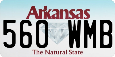 AR license plate 560WMB