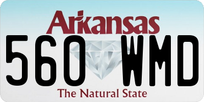 AR license plate 560WMD