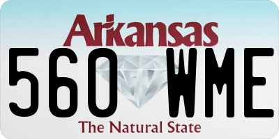 AR license plate 560WME