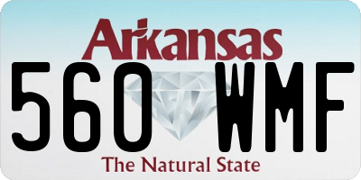 AR license plate 560WMF