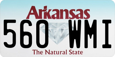 AR license plate 560WMI