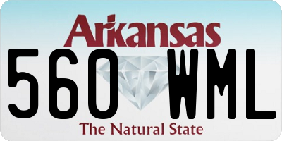 AR license plate 560WML
