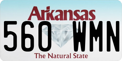 AR license plate 560WMN