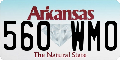 AR license plate 560WMO