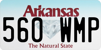 AR license plate 560WMP