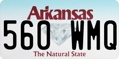 AR license plate 560WMQ