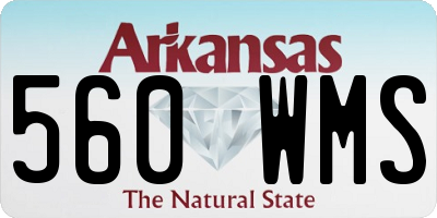 AR license plate 560WMS