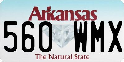 AR license plate 560WMX
