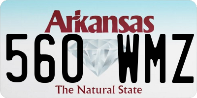 AR license plate 560WMZ