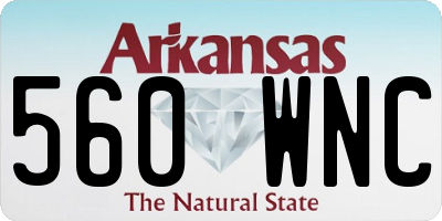 AR license plate 560WNC