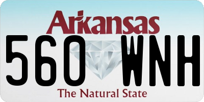 AR license plate 560WNH