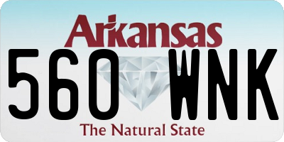 AR license plate 560WNK