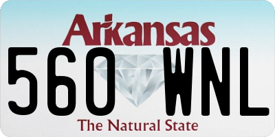 AR license plate 560WNL
