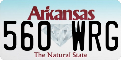 AR license plate 560WRG
