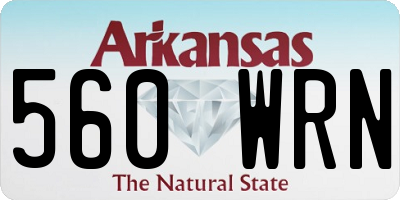 AR license plate 560WRN