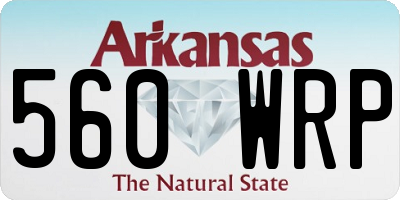 AR license plate 560WRP