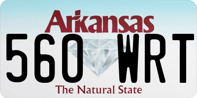 AR license plate 560WRT