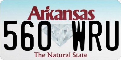 AR license plate 560WRU
