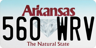 AR license plate 560WRV