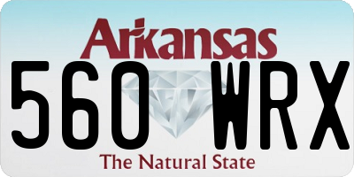 AR license plate 560WRX