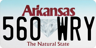 AR license plate 560WRY