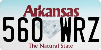 AR license plate 560WRZ