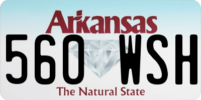 AR license plate 560WSH