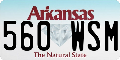 AR license plate 560WSM