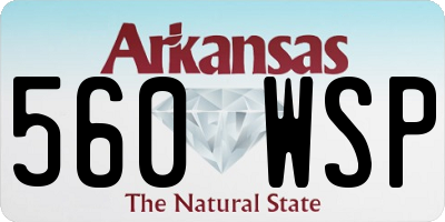 AR license plate 560WSP