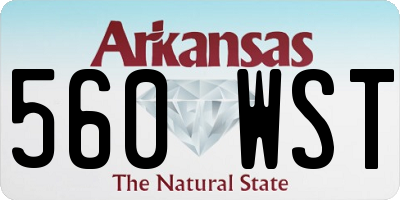 AR license plate 560WST