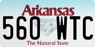 AR license plate 560WTC