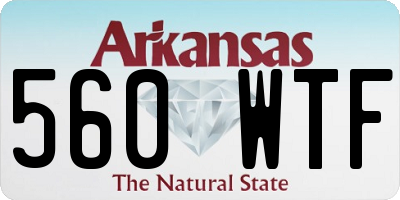 AR license plate 560WTF