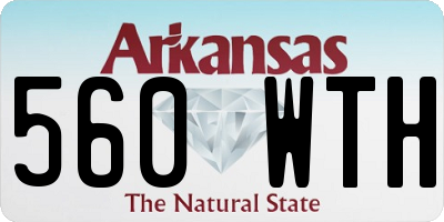 AR license plate 560WTH
