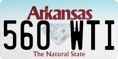 AR license plate 560WTI
