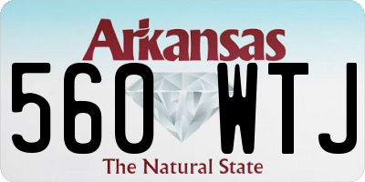 AR license plate 560WTJ