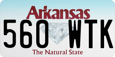 AR license plate 560WTK