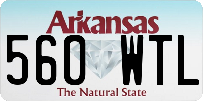 AR license plate 560WTL