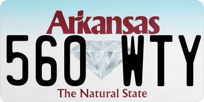 AR license plate 560WTY