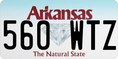 AR license plate 560WTZ