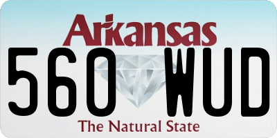 AR license plate 560WUD