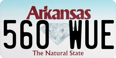 AR license plate 560WUE