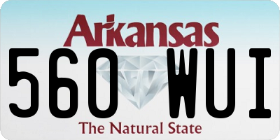 AR license plate 560WUI