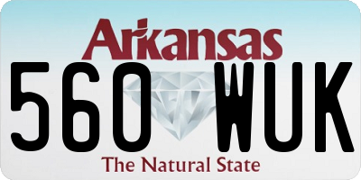 AR license plate 560WUK